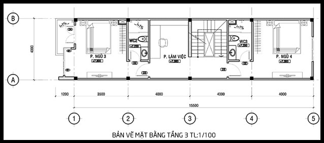 mặt bằng tầng 3