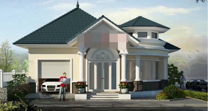 nhà vườn phong cách châu Âu