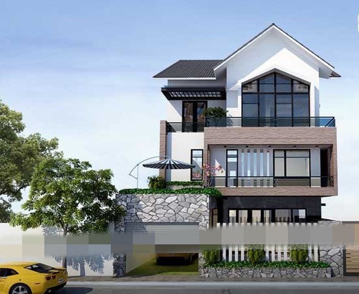 Biệt thự 3 tầng mái Thái