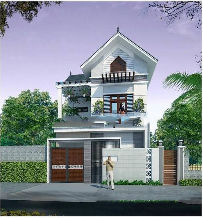 biệt thự 3 tầng mái Thái