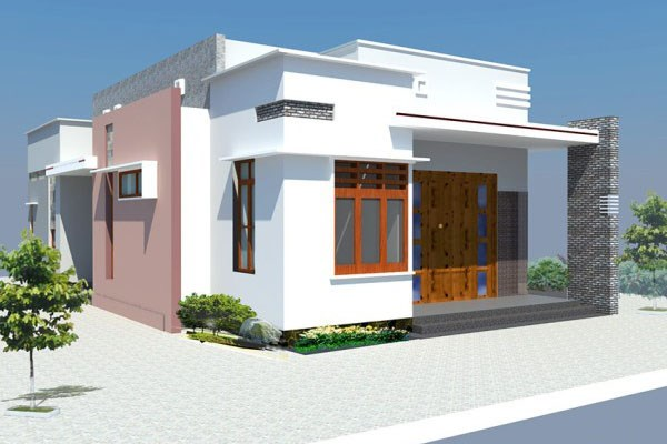 mặt tiền nhà cấp 4 đẹp