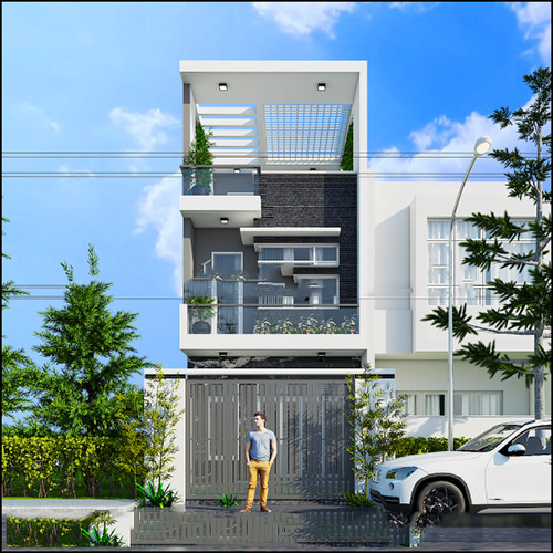 Mẫu nhà 3 tầng hiện đại