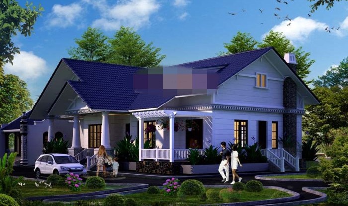 biệt thự 1 tầng đẹp