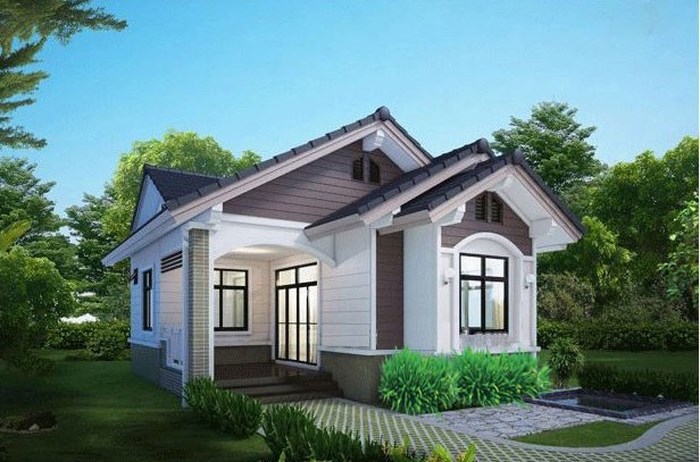 nhà ống 1 tầng kiến trúc 3 gian