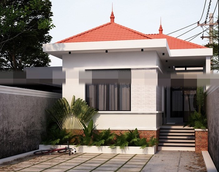 mẫu nhà ống 1 tầng đẹp