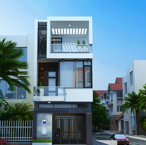 nhà phố 2 tầng