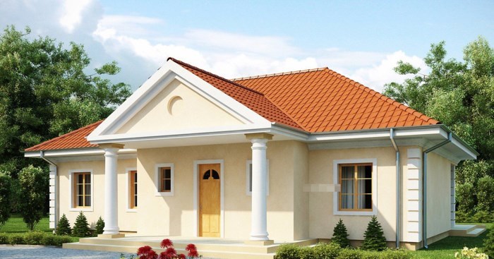 biệt thự 1 tầng mái Thái