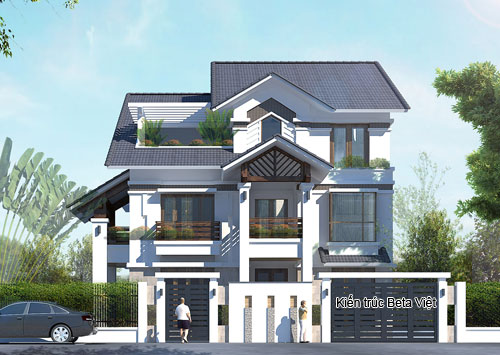 biệt thự 3 tầng