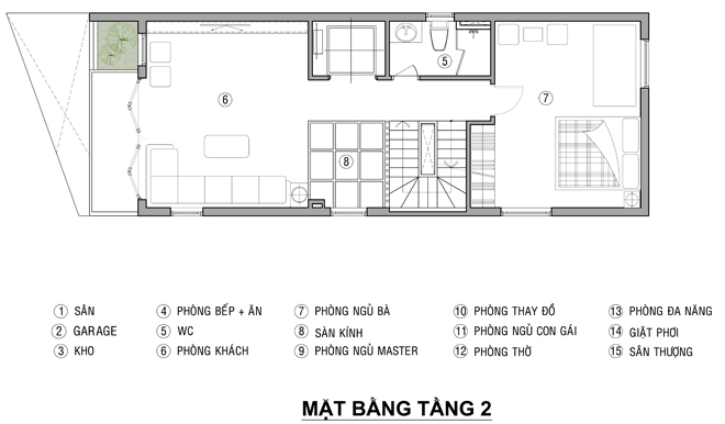thiết kế nhà 4 tầng