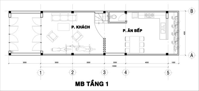 thiết kế nhà ống