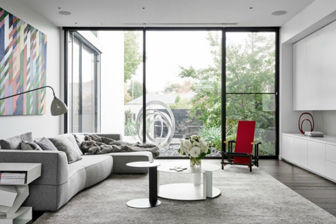 Phòng khách được thiết kế mở
