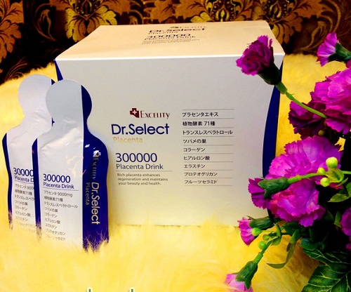Tinh chất nhau thai heo Dr Select 300000 Placenta Drink