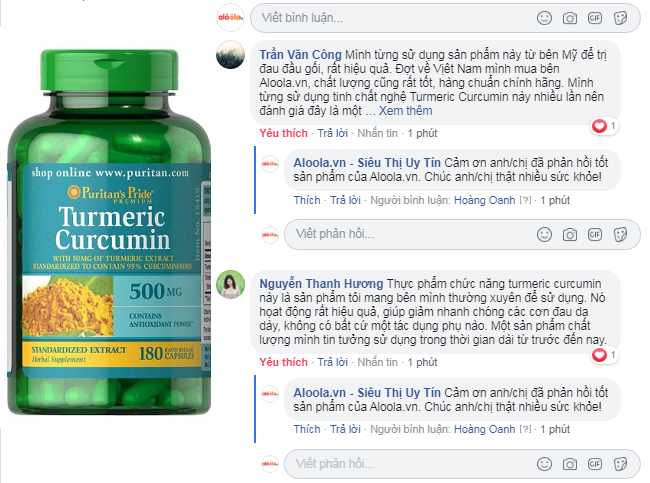 Review về tinh chất nghệ Turmeric Curcumin của Mỹ