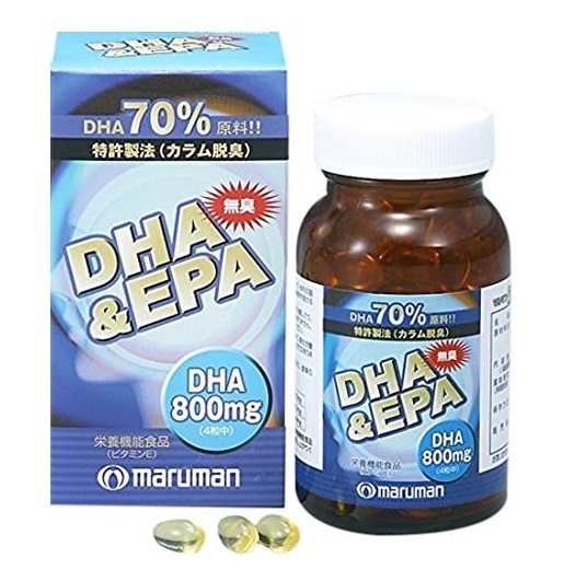 dha & epa nhật bản hộp 120 viên của maruman