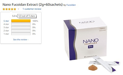 Review Nano Fucoidan Extract Granule trên Amazon