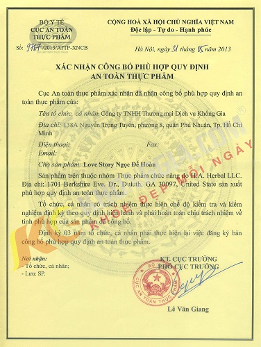 giấy chứng nhận