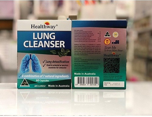 healthway lung cleanser hộp 60 viên của úc