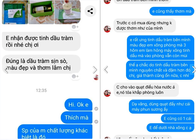 review tinh dầu tràm bé yêu từ người dùng thực tế