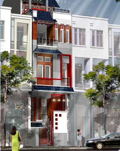 các mẫu nhà 5 tầng thoáng đẹp