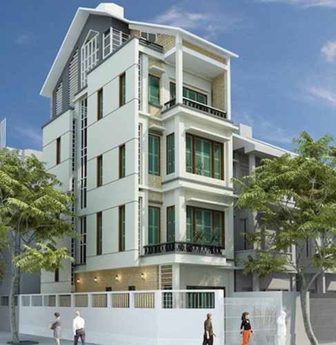 nhà phố 5 tầng có thang máy