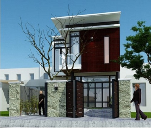 nhà ống 2 tầng đẹp
