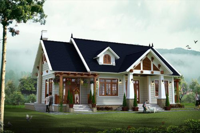 mẫu nhà vườn có thiết kế đơn giản