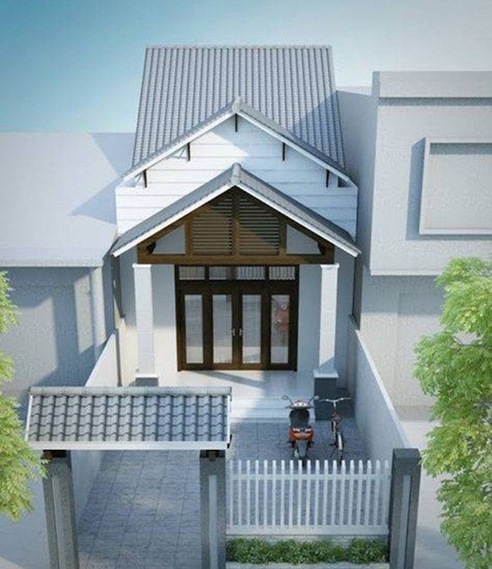 nhà cấp 4 có sân vườn