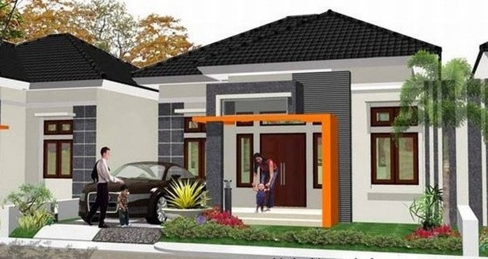 nhà cấp 4 hình chữ L