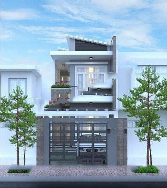 mẫu nhà 2 tầng 100m2