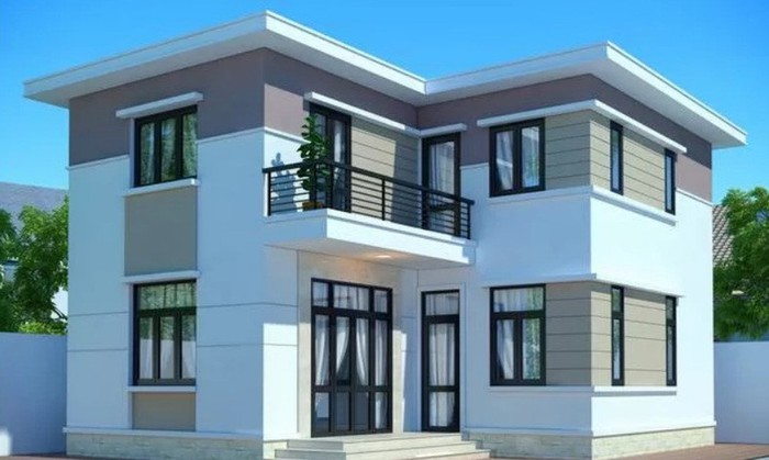 thiết kế nhà 2 tầng hiện đại
