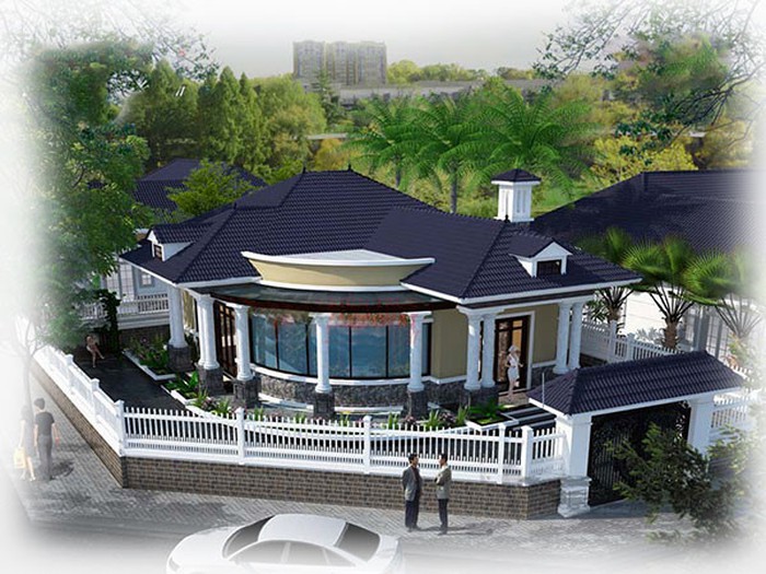 biệt thự vườn kiểu Pháp