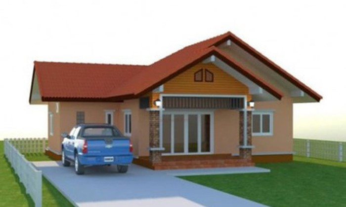 biệt thự mái Thái có sân vườn rộng rãi
