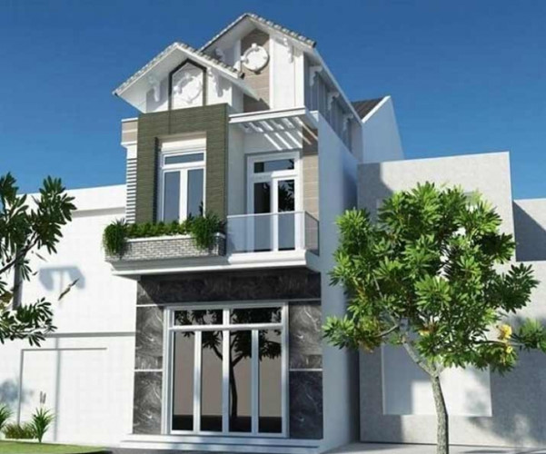 nhà 2 tầng 1 tum