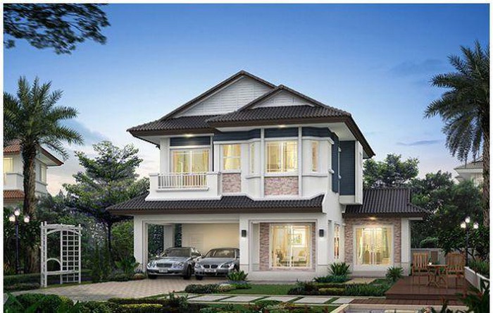mẫu biệt thự đẹp cho gia đình trẻ