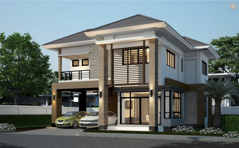 mặt tiền nhà phố 2 tầng