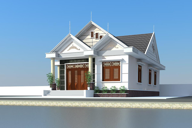 nhà cấp 4 mái thái