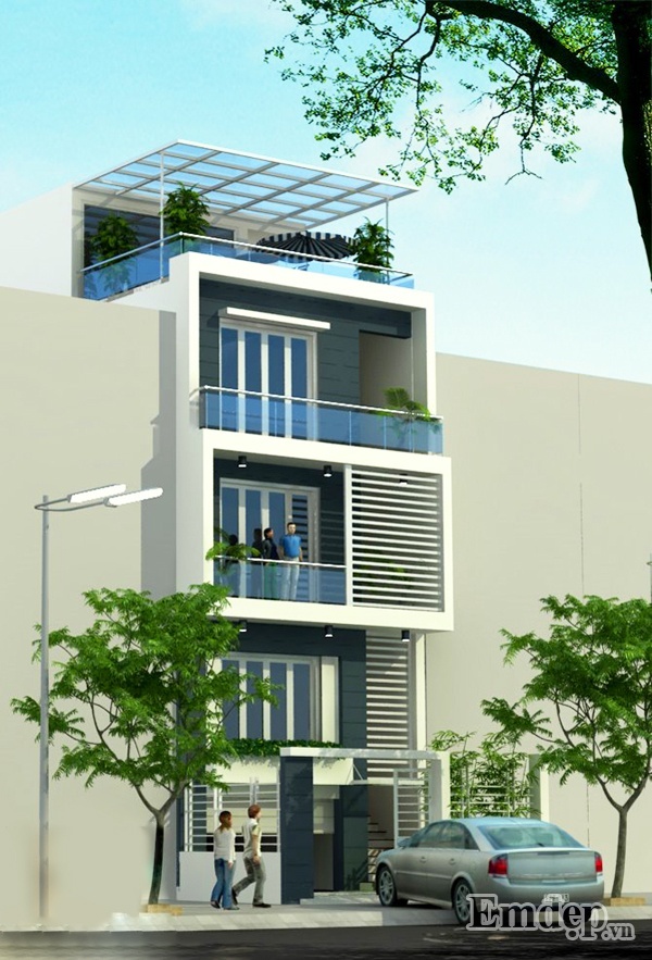 nhà 4 tầng đẹp