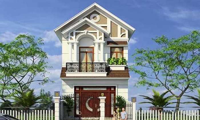 nhà phố 2 tầng 1 tum