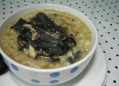 Cháo hải sâm.