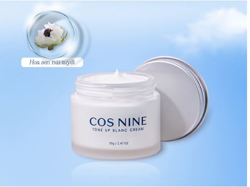 kem dưỡng trắng nâng tông lành tính Cos Nine Tone Up Blanc Cream