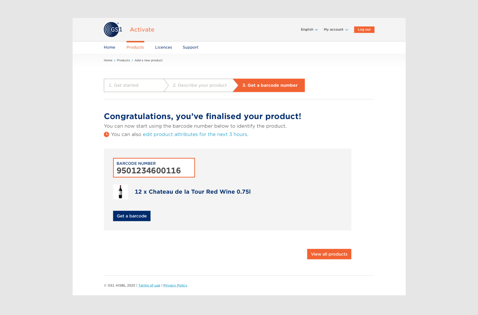 A web page design