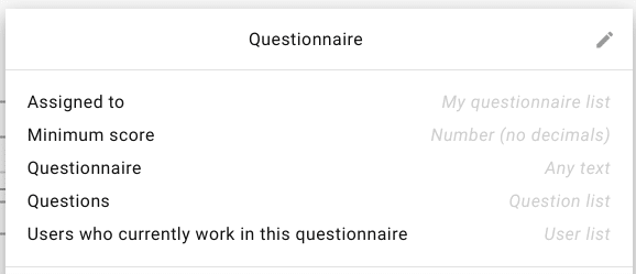 data-item-questionnaire