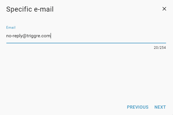 add-specific-email-address-value