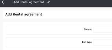 Add a rental agreement. Triggre no-code app builder.