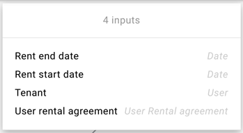 Define inputs. Triggre no-code app builder.