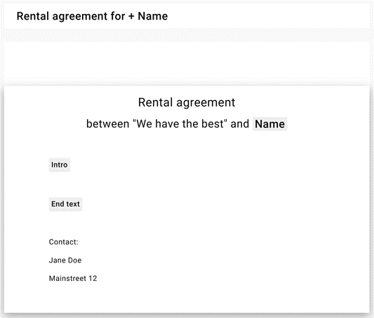 PDF example 1. Triggre no-code app builder.