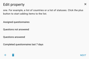 Edit property. Triggre no-code app builder.