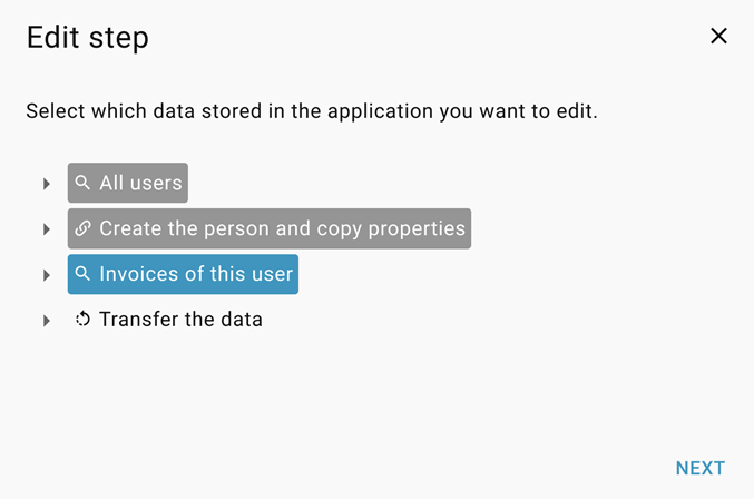 Store the person. Triggre no-code app builder.