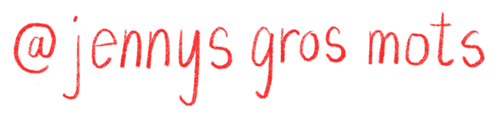 jennys gros mots website title image