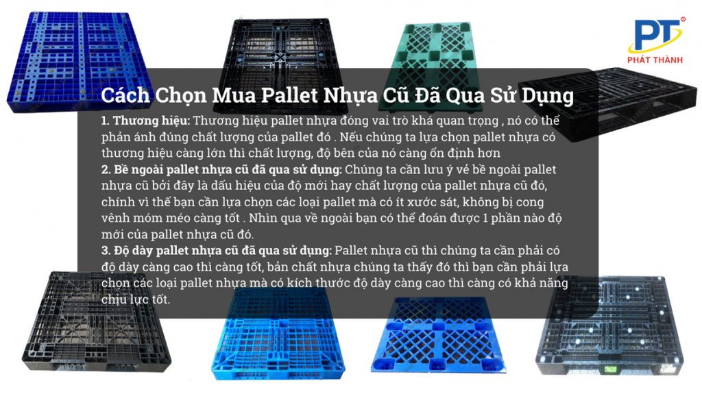3 Tiêu Chí Chọn Mua Pallet Nhựa Đã Qua Sử Dụng